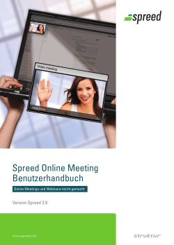 Spreed Online Meeting Benutzerhandbuch