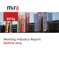 Meeting Industry Report Austria 2014