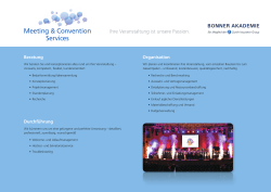 Meeting & Convention Services