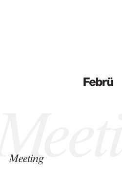 Febru Meeting brochure