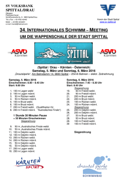spittal/drau 34. internationales schwimm – meeting