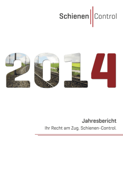 Jahresbericht - Schienen