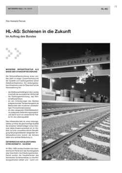 HL-AG: Schienen in die Zukunft
