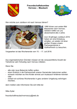 Freundschaftskomitee Vernosc – Maubach