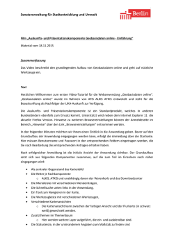 Einf&uuml;hrung: Geobasisdaten online