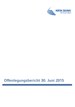 Offenlegungsbericht 30. Juni 2015