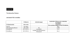 technische Daten norament 926 crossline und nordplan