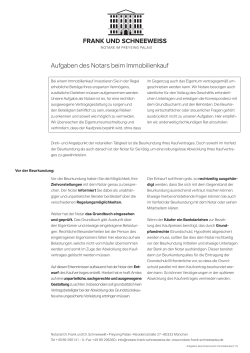 Merkblatt Aufgaben Notar Immobilienkauf pdf - notare