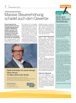 kmu news Nr. 3/2016 - Gewerbeverband Basel