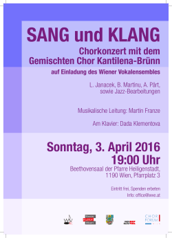 Sang und Klang - Wiener Vokalensemble