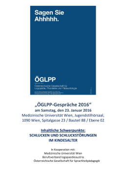 Informationen, Anmeldung und Programm - Termine