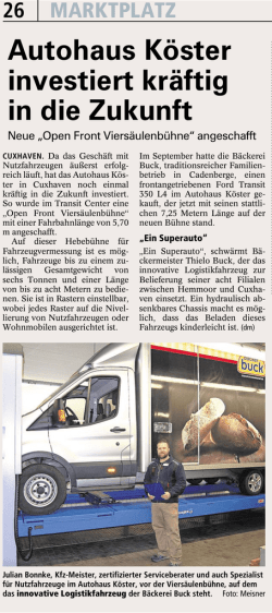 einem Klick - Autohaus K&ouml;ster