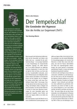 Der Tempelschlaf - Alberts Training