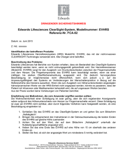 Edwards Lifesciences ClearSight-System
