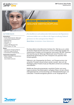 D&uuml;cker MeDizintechnik - M&ouml;ller und Menke DV