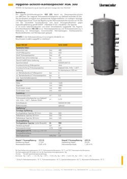 Hygiene-Schicht-Kombispeicher HSK 500