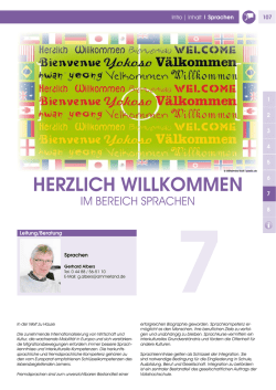 HERZLICH WILLKOMMEN