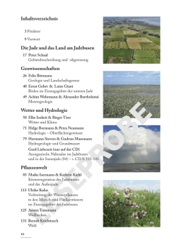 Inhaltsverzeichnis Die Jade und das Land am Jadebusen
