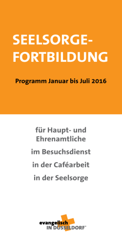 Programm  - evangelisch in Düsseldorf