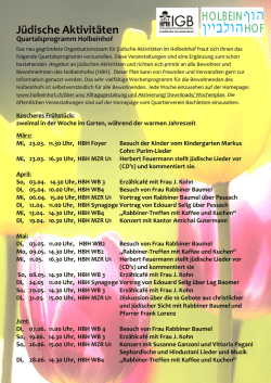 J&uuml;dische Aktivit&auml;ten