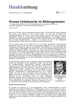 Grosse Unbekannte im Bildungswesen
