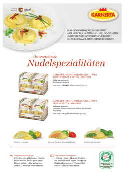 Kärntner Nudeln, Infoblatt als PDF herunterladen