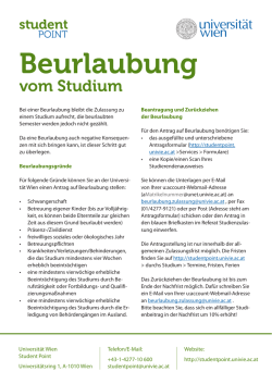 Infoblatt_Beurlaubung vom Studium.indd