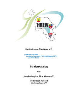 Strafenkatalog - Handball Harsefeld