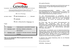 Bewerbungsbogen - Gewobau | Genossenschaft für Wohnungs
