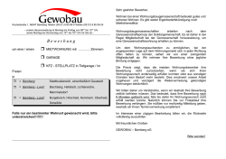Bewerbungsbogen - Gewobau | Genossenschaft f&uuml;r Wohnungs
