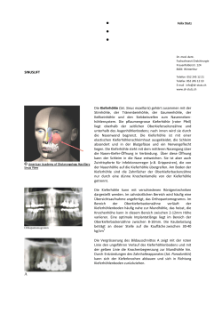 Informationen zum Sinuslift - Zahnarzt Dr.med.dent. Felix Stutz