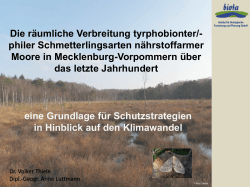 philer Schmetterlingsarten nährstoffarmer Moore in Mecklenburg