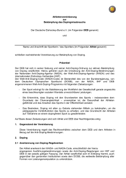 Athletenvereinbarung DEB 2015 - Deutscher Eishockey