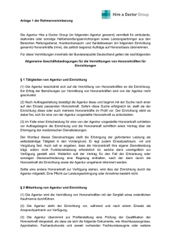 unsere Allgemeinen Geschäftsbedingungen für Einrichtungen