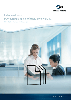 ECM-Software f&uuml;r die &Ouml;ffentliche Verwaltung