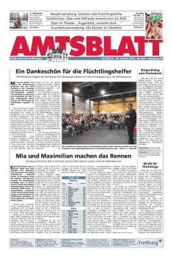 Ein Dankesch&ouml;n f&uuml;r die Fl&uuml;chtlingshelfer Mia und Maximilian