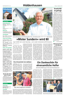 Ein Dankesch&ouml;n f&uuml;r ehrenamtliche Helfer