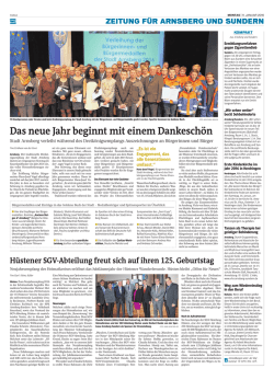 Das neue Jahr beginnt mit einem Dankeschön