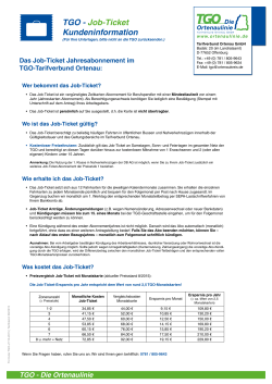 Job-Ticket Info - TGO Tarifverbund Ortenau GmbH