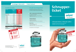 Schnupper- ticket
