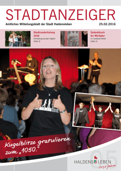 Kugelblitze gratulieren zum „1050.“