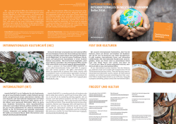 Internationales Semesterprogramm SoSe 2016