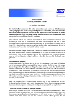 Haftung ohne jede Schuld