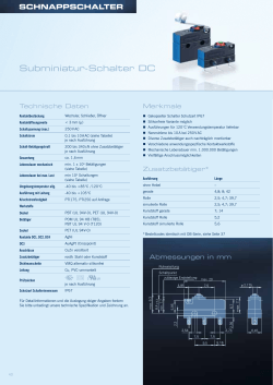 Subminiatur-Schalter DC
