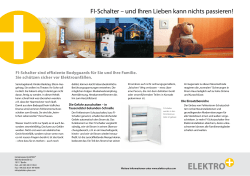 FI-Schalter &ndash; und Ihren Lieben kann nichts passieren!