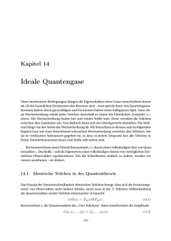 Ideale Quantengase