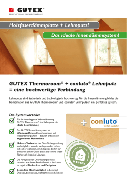 Holzfaserd&auml;mmplatte + Lehmputz? Das ideale Innend&auml;mmsystem
