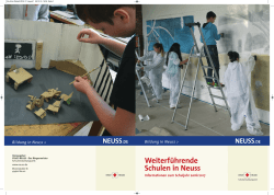 Infoheft Weiterf&uuml;hrende Schulen zum Schuljahr 2016/2017