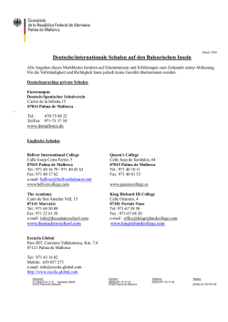 Deutsche/internationale Schulen auf den Balearischen Inseln