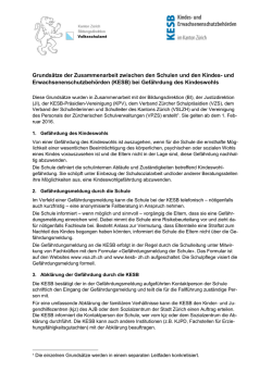 Grunds&auml;tze der Zusammenarbeit zwischen den Schulen und den